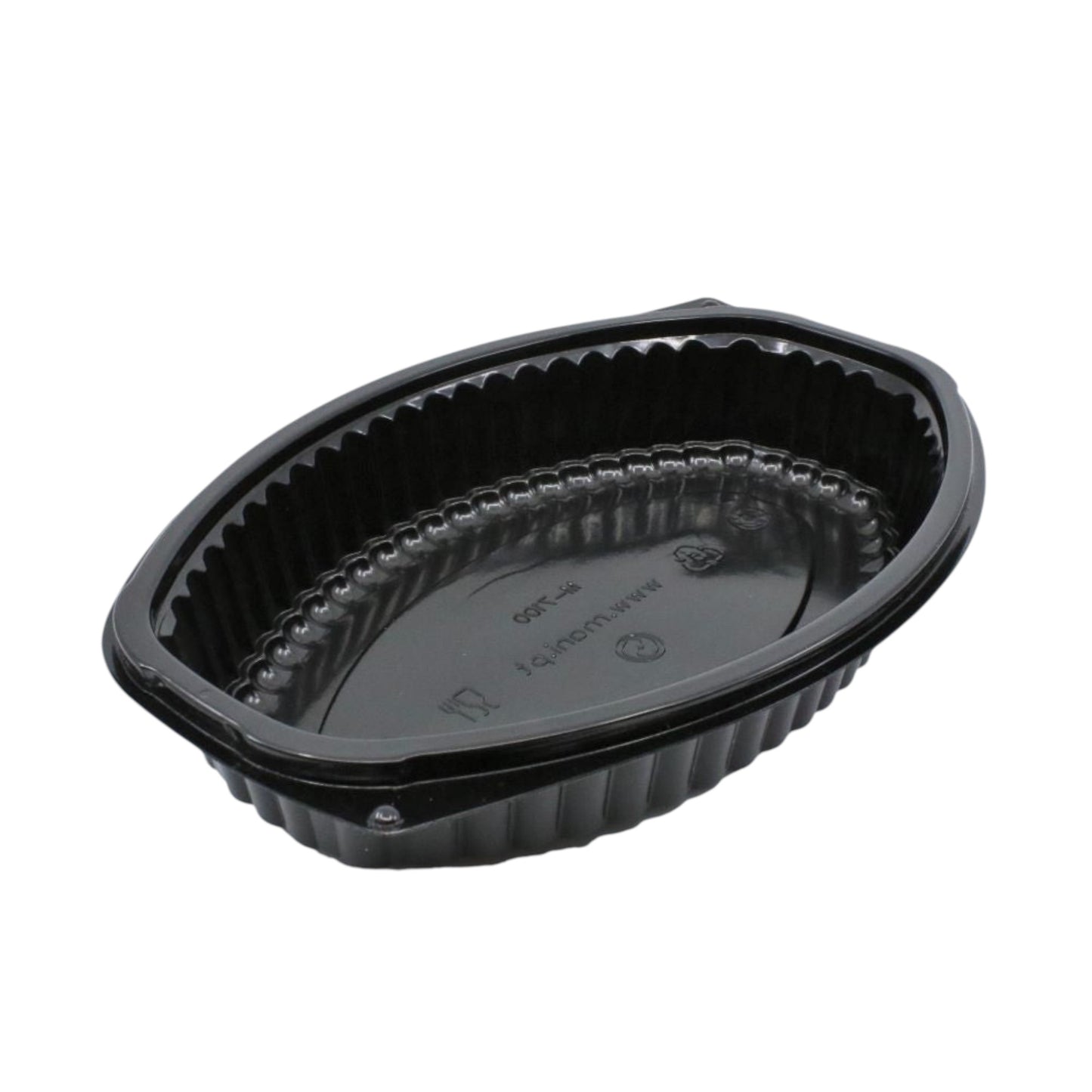 OVAL BLACK MICROWAVE CONTAINER 16oz