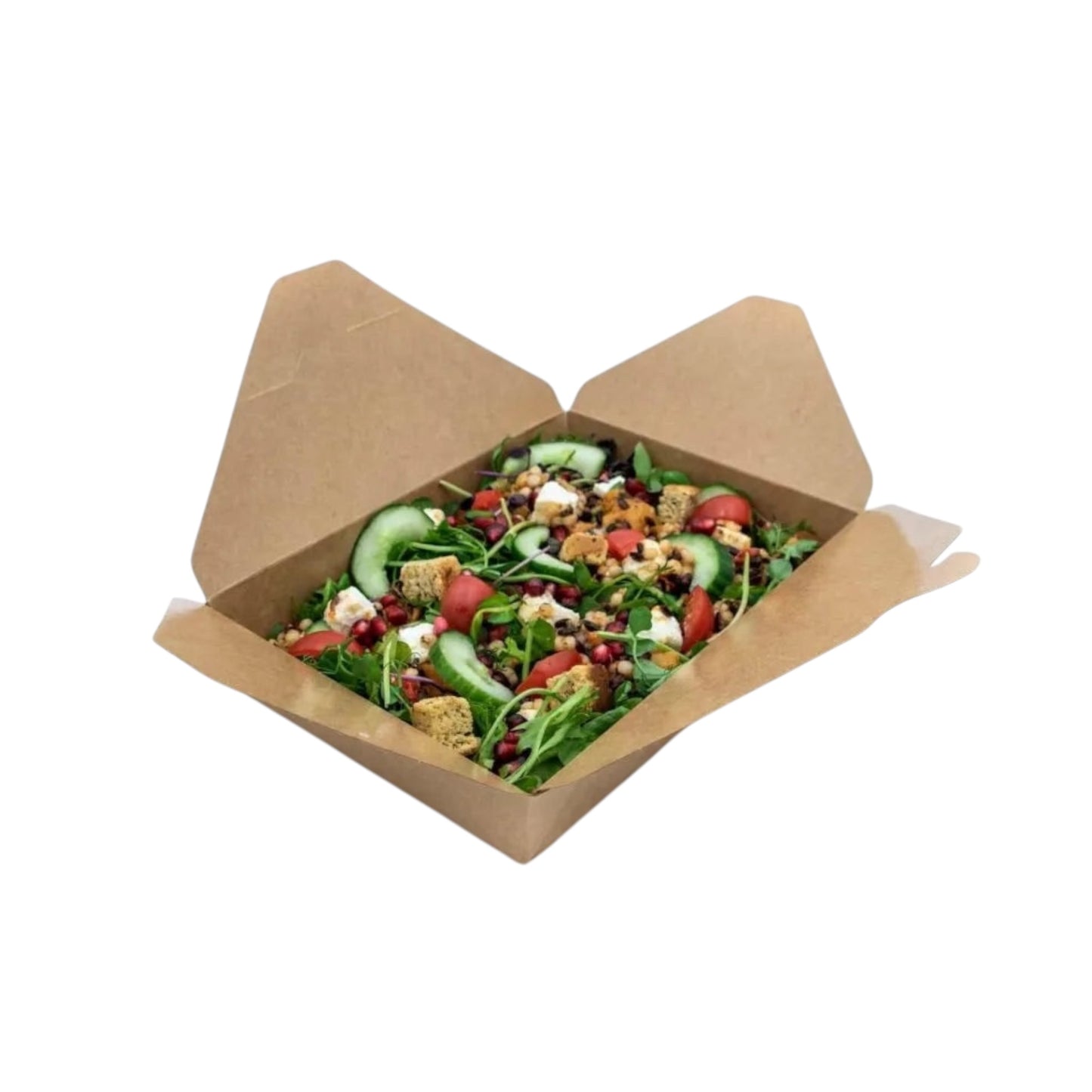 KRAFT COMPOSTABLE LEAKPROOF CONTAINER No2