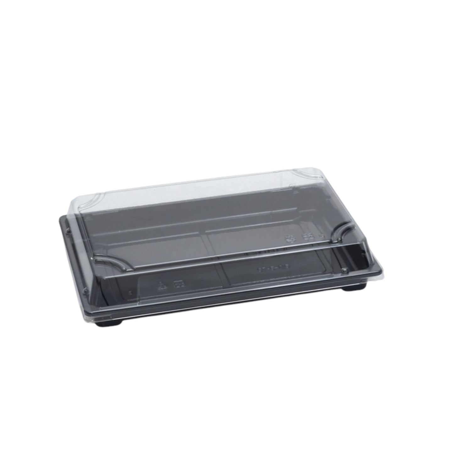 BLACK SUSHI CONTAINER BASE WITH LIDS 230mm x 155mm