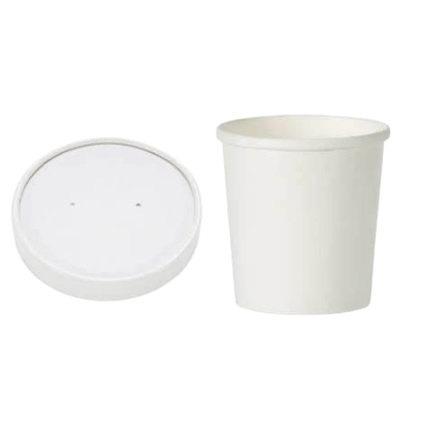 WHITE SOUP CONTAINER TUBS 12oz