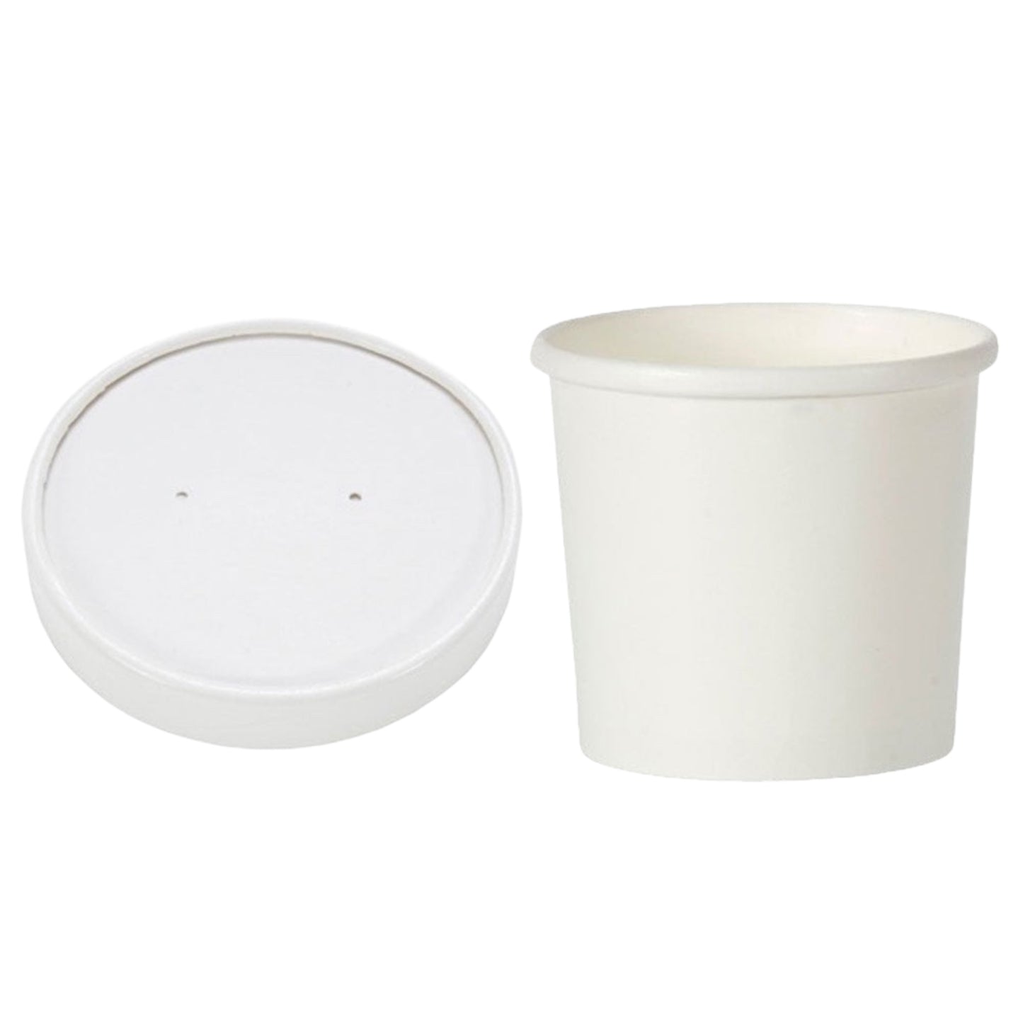 WHITE SOUP CONTAINER TUBS 8oz