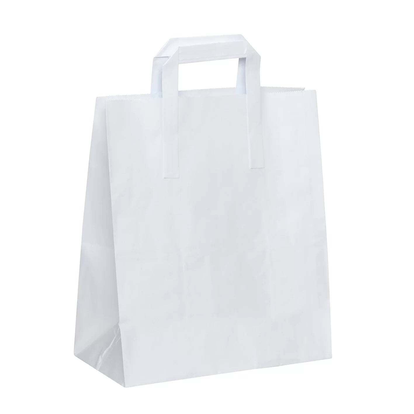 WHITE PAPER CARRIER BAG MEDIUM