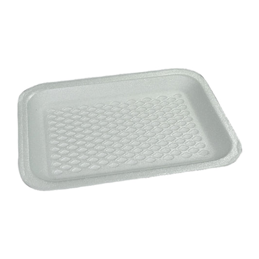 M14 POLYSTYRENE WHITE TRAY 216x178x16mm