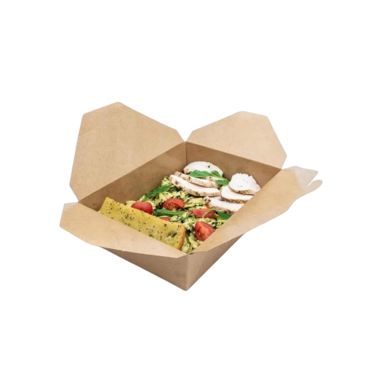 KRAFT COMPOSTABLE LEAKPROOF CONTAINER No3