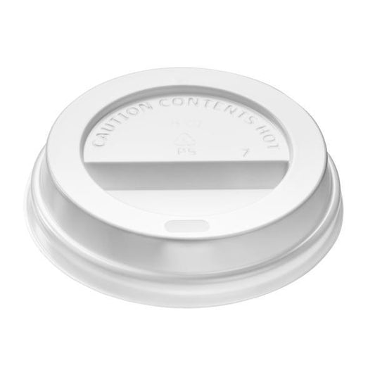 SIP LID WHITE 8oz
