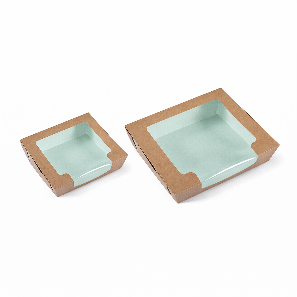 HONGED LAMINATED TRAY BROWN