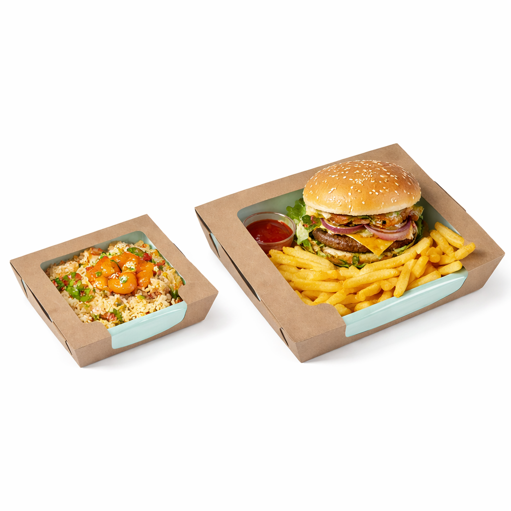 HONGED LAMINATED TRAY BROWN