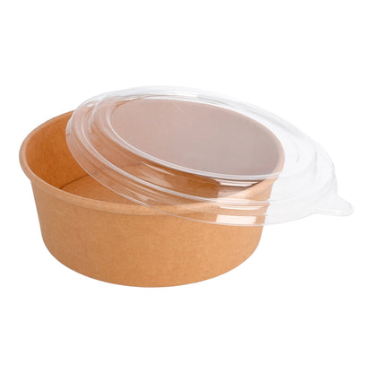 CLEAR PET/PP LIDS FOR KRAFT BOWL