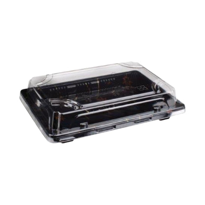 BLACK SUSHI CONTAINER BASE WITH LIDS 215mm x 135mm