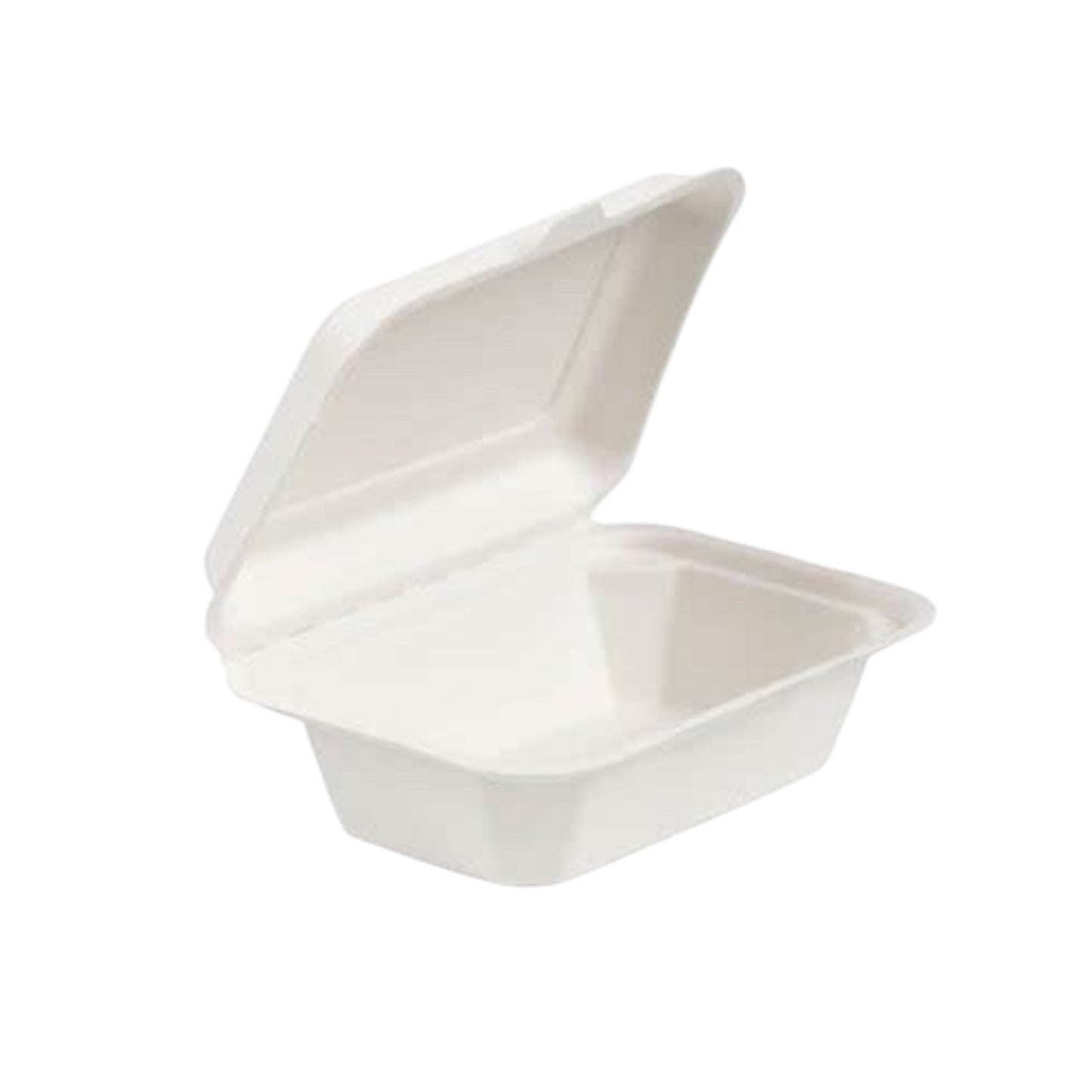 BAGASSE CLAMSHELL LUNCH BOX 7X5