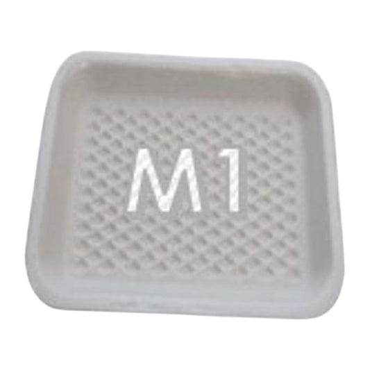 M1 POLYSTYRENE WHITE TRAY 133x133x15mm